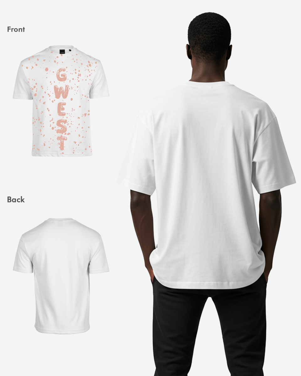G West Oversized Splatter Tee - G West