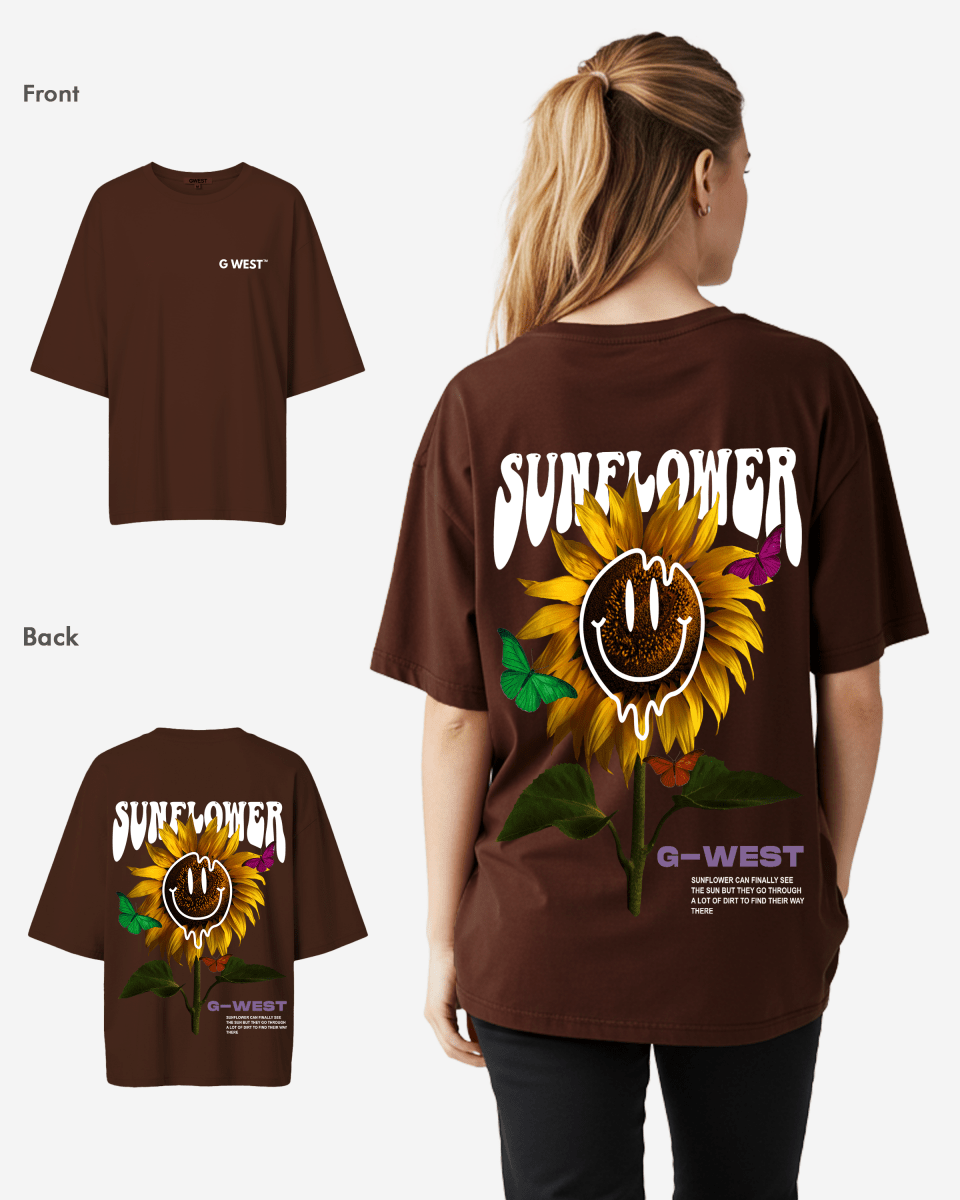G West Oversized Sunflower Tee - WOMEN - G West