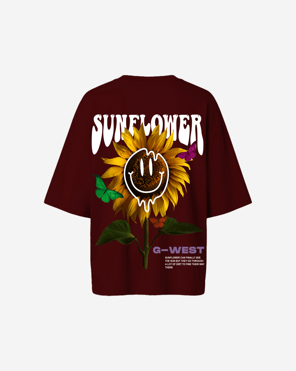 G West Oversized Sunflower Tee - WOMEN - G West