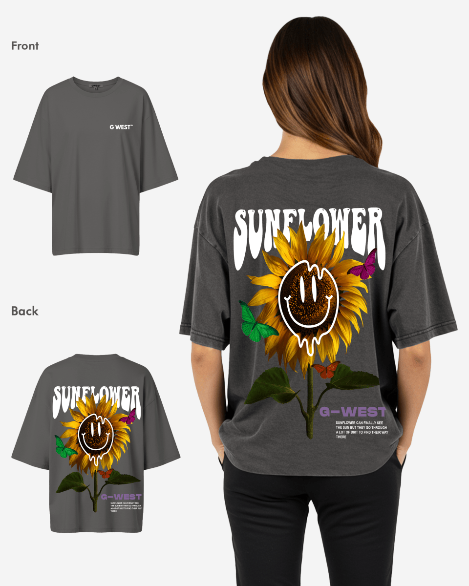 G West Oversized Sunflower Tee - WOMEN - G West