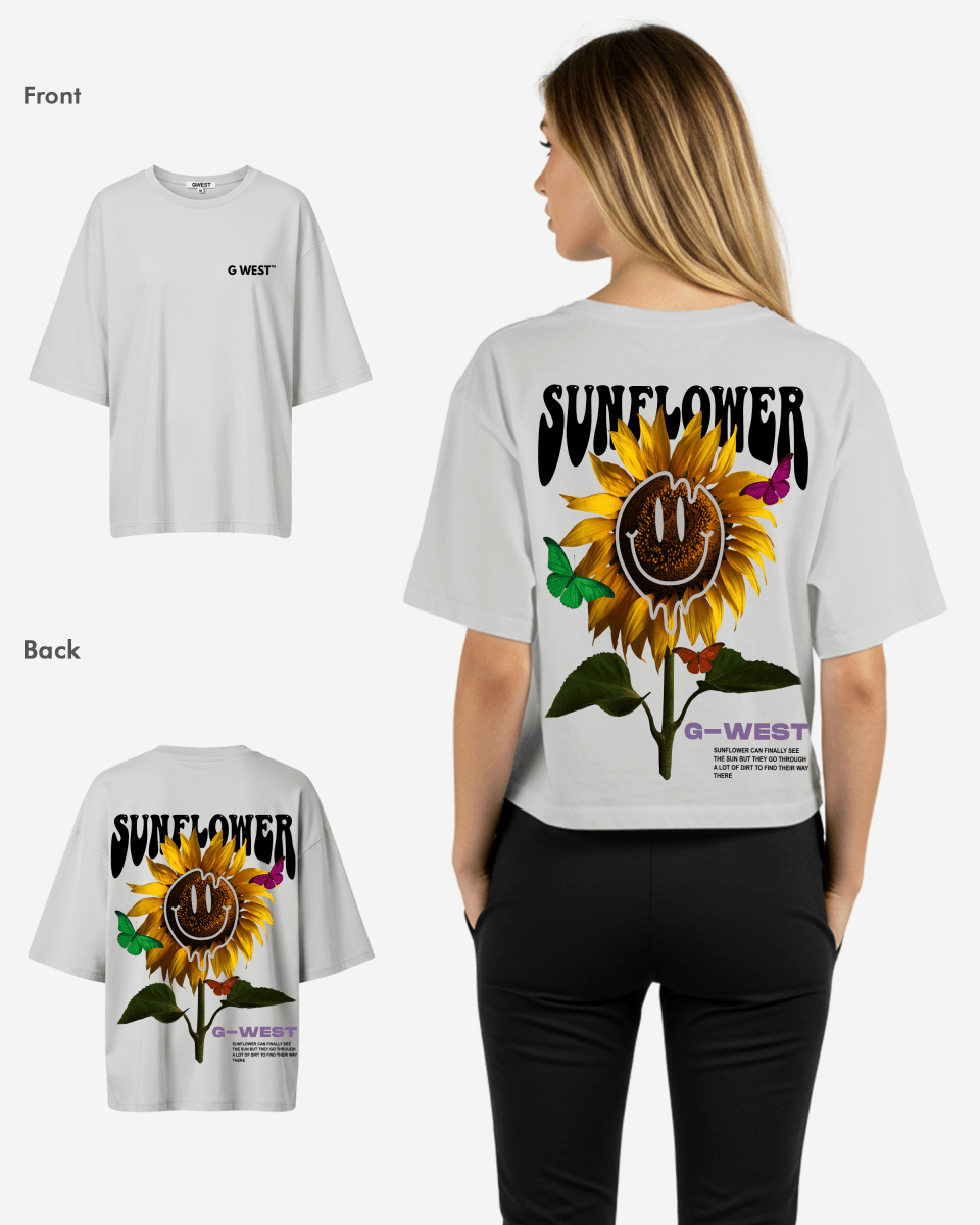 G West Oversized Sunflower Tee - WOMEN - G West