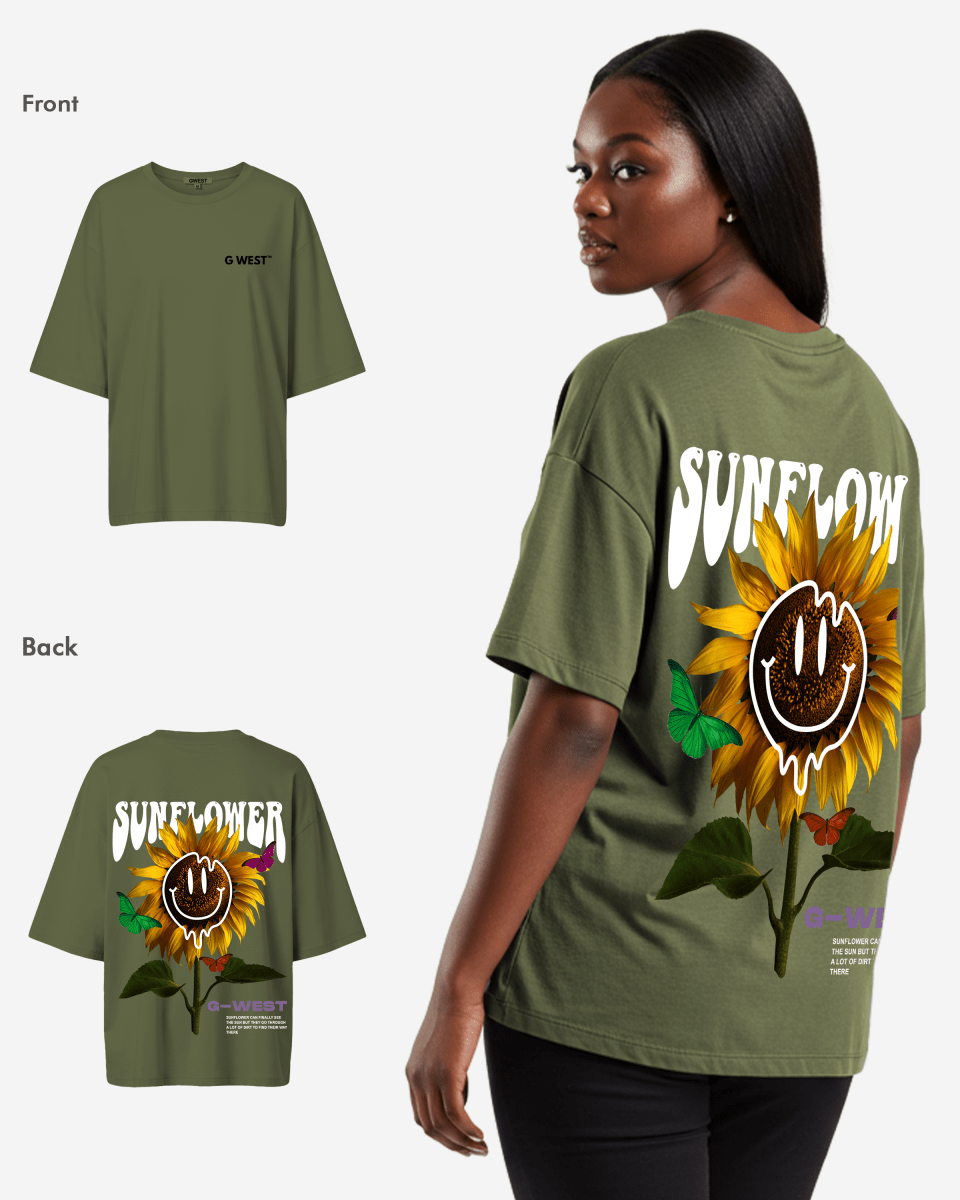 G West Oversized Sunflower Tee - WOMEN - G West