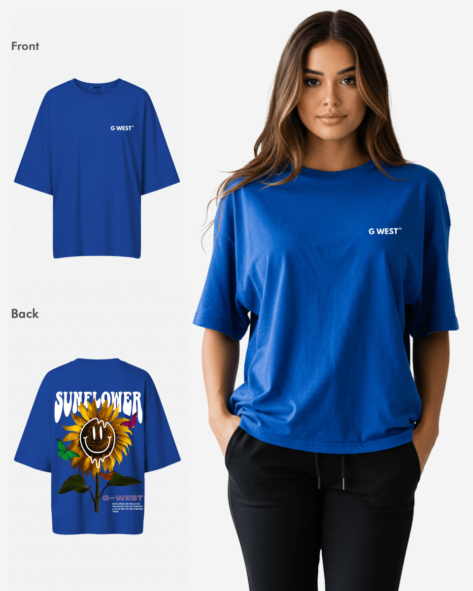 G West Oversized Sunflower Tee - WOMEN - G West