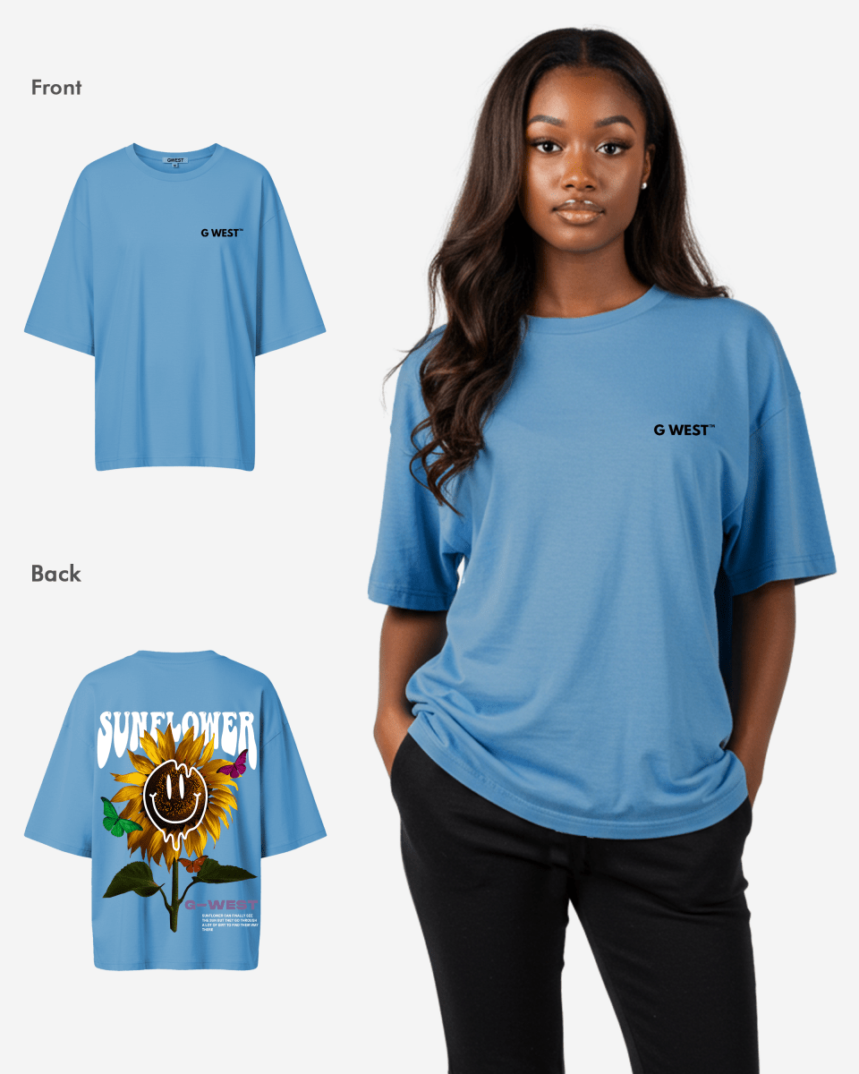 G West Oversized Sunflower Tee - WOMEN - G West