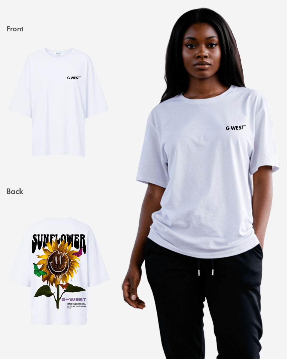 G West Oversized Sunflower Tee - WOMEN - G West