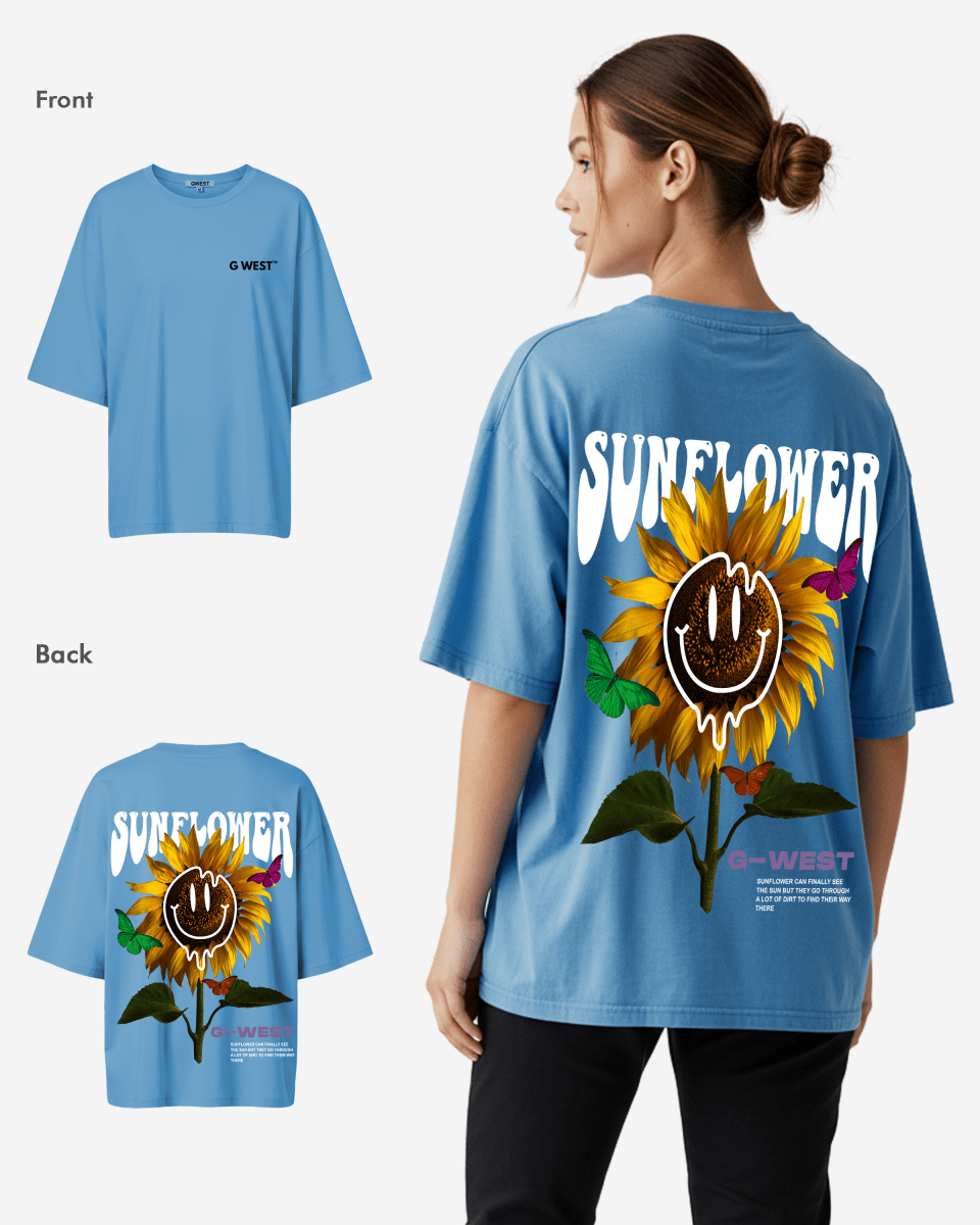 G West Oversized Sunflower Tee - WOMEN - G West