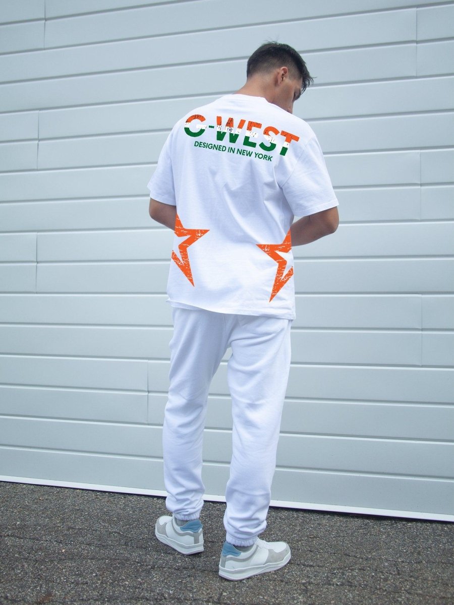 G West Oversized Tee Cricket India Logo T-Shirt : Gwdtfl2403 - 2 Colors - G West