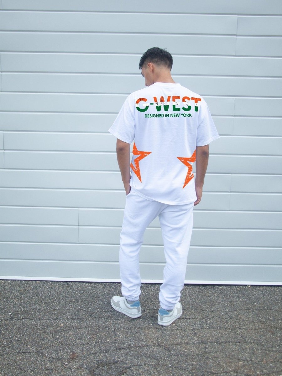 G West Oversized Tee Cricket India Logo T-Shirt : Gwdtfl2403 - 2 Colors - G West