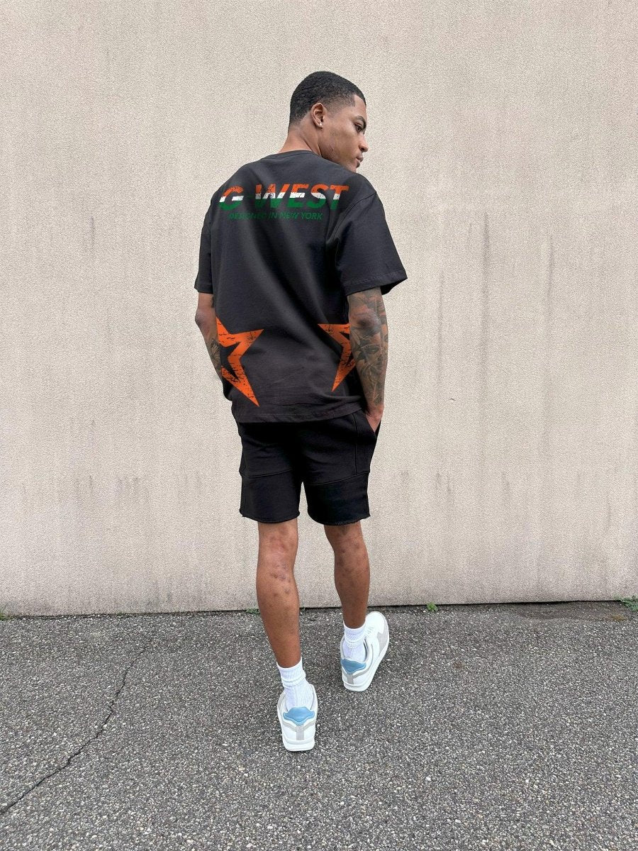 G West Oversized Tee Cricket India Logo T-Shirt : Gwdtfl2403 - 2 Colors - G West