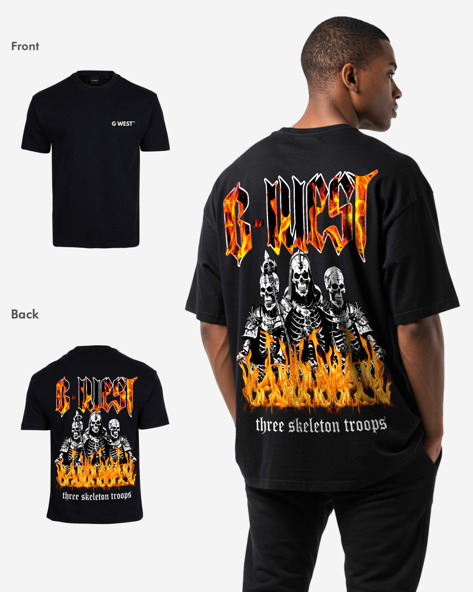 G West Oversized Tri Skeleton Tee - G West