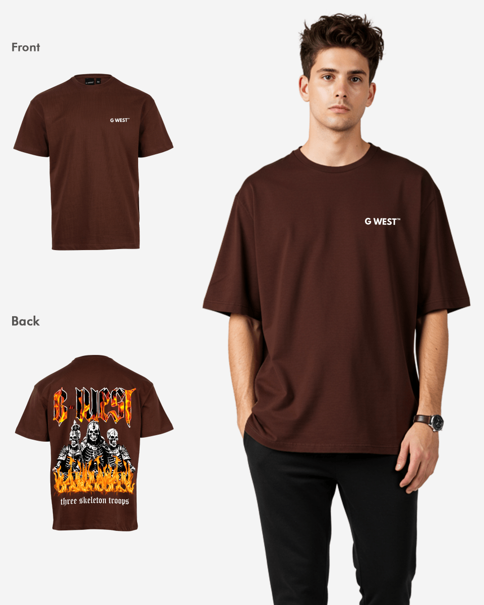 G West Oversized Tri Skeleton Tee - G West