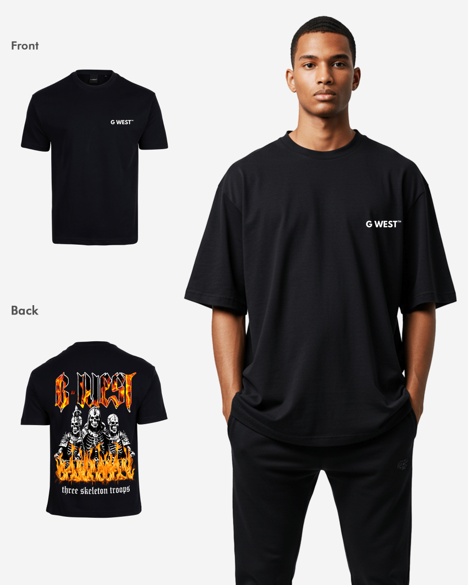 G West Oversized Tri Skeleton Tee - G West
