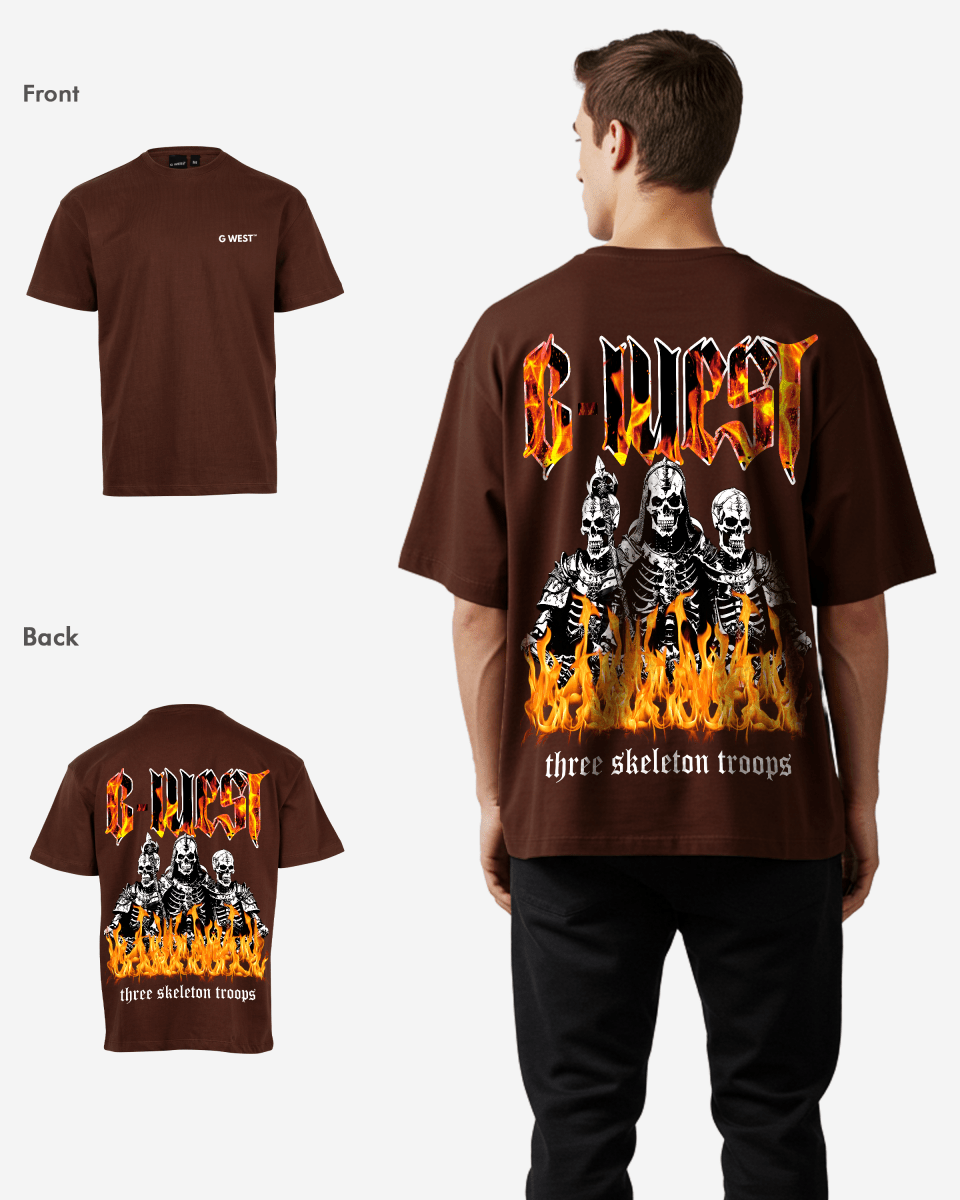 G West Oversized Tri Skeleton Tee - G West