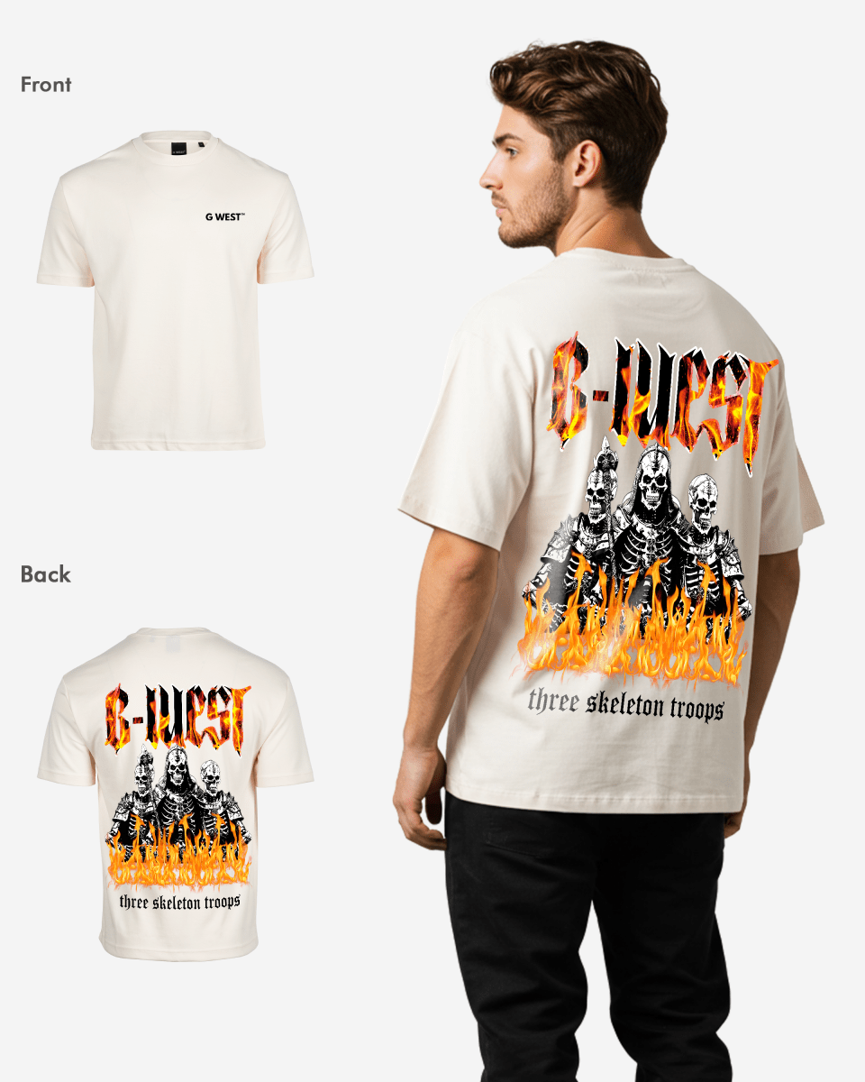 G West Oversized Tri Skeleton Tee - G West