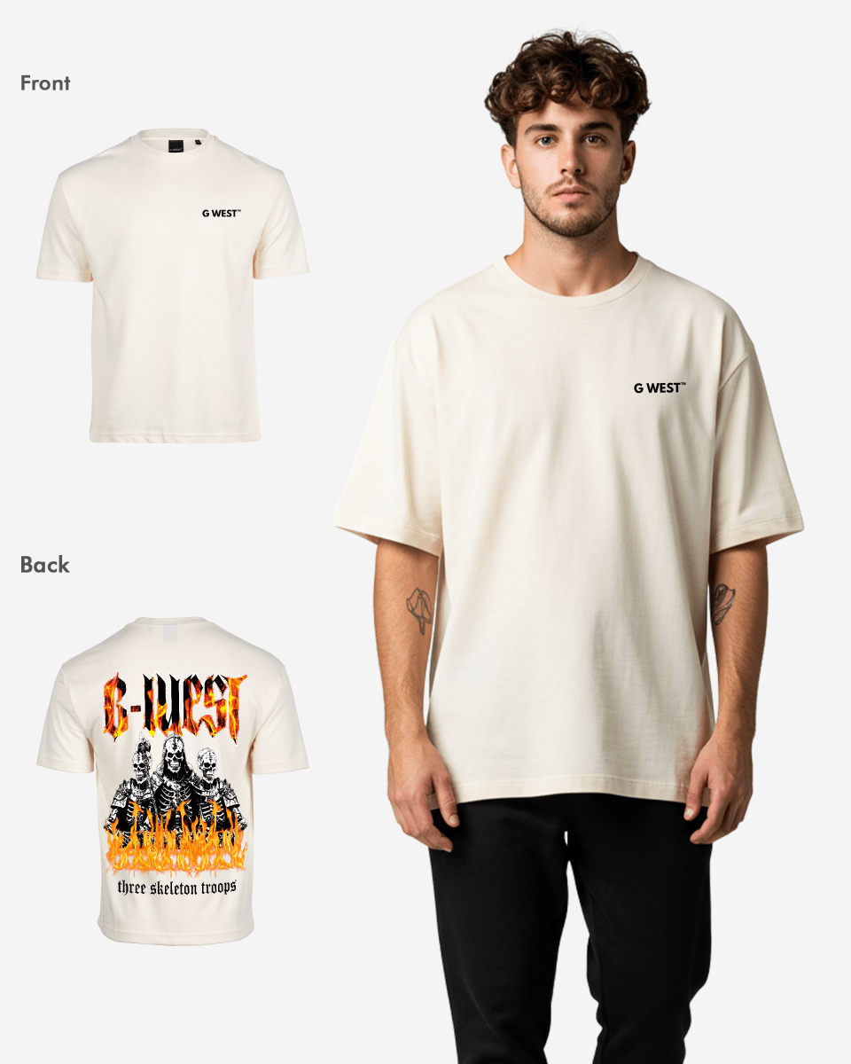 G West Oversized Tri Skeleton Tee - G West