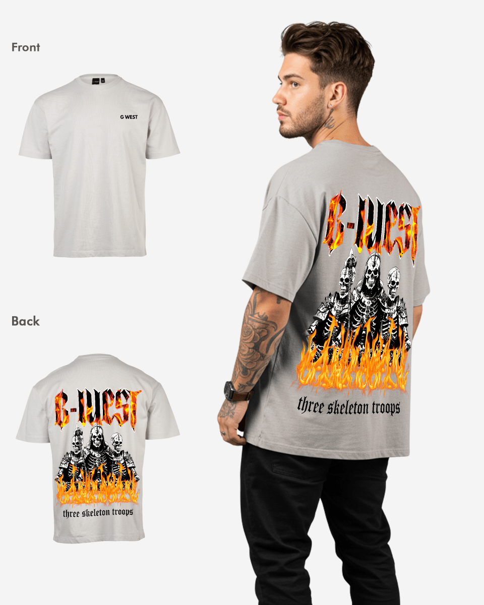 G West Oversized Tri Skeleton Tee - G West