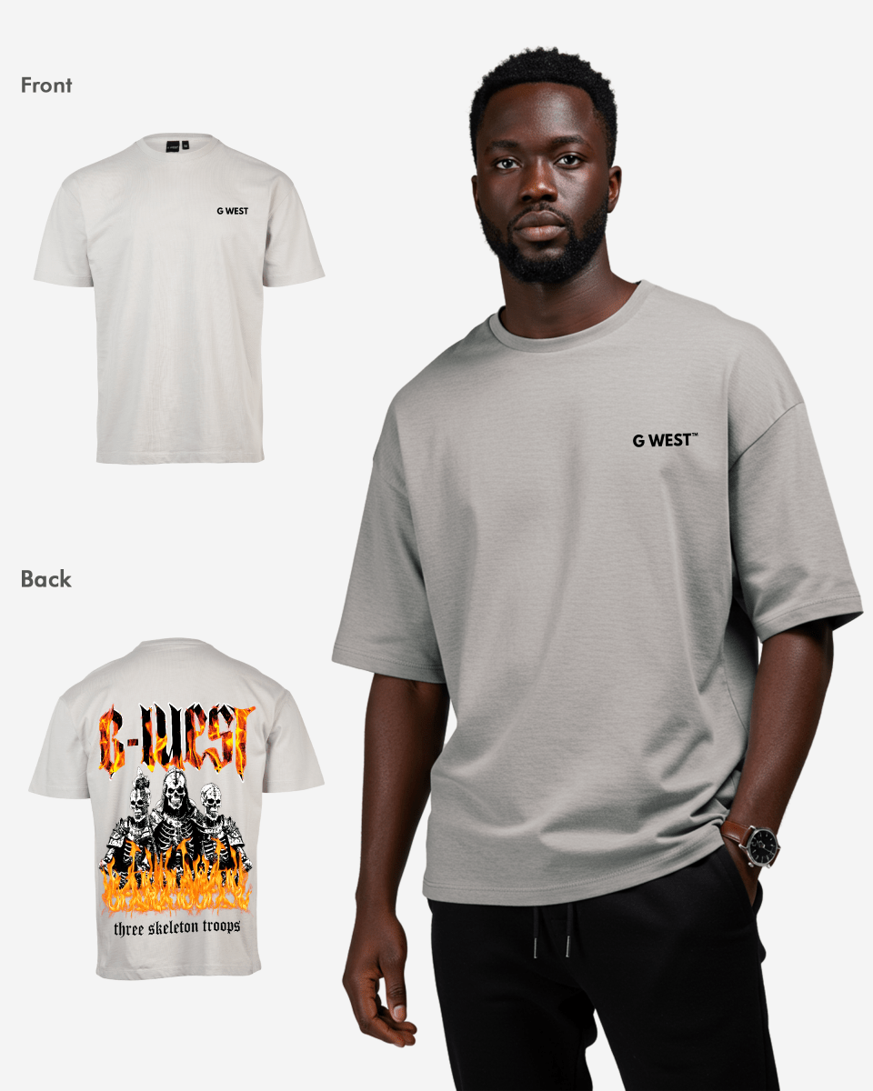 G West Oversized Tri Skeleton Tee - G West