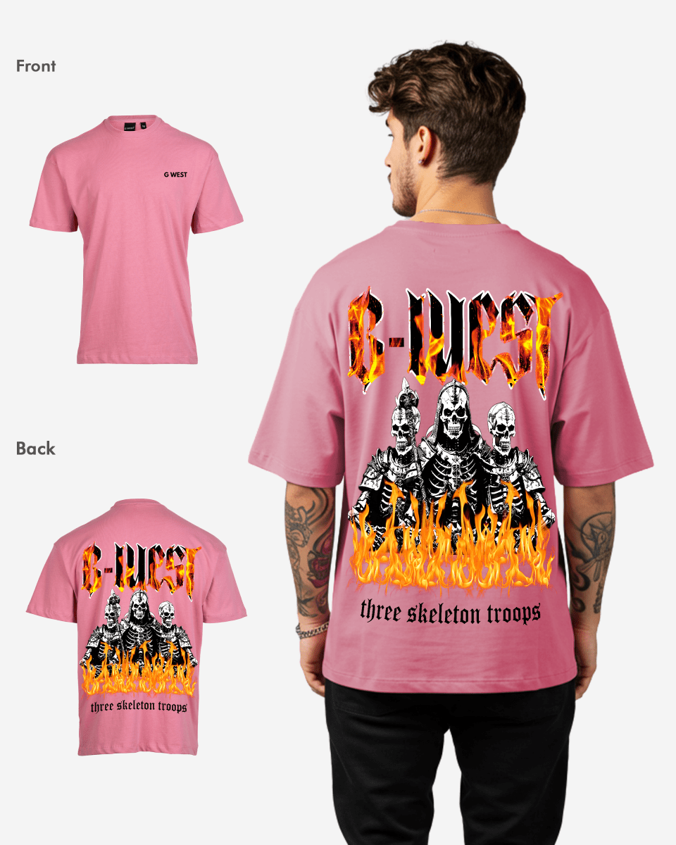 G West Oversized Tri Skeleton Tee - G West