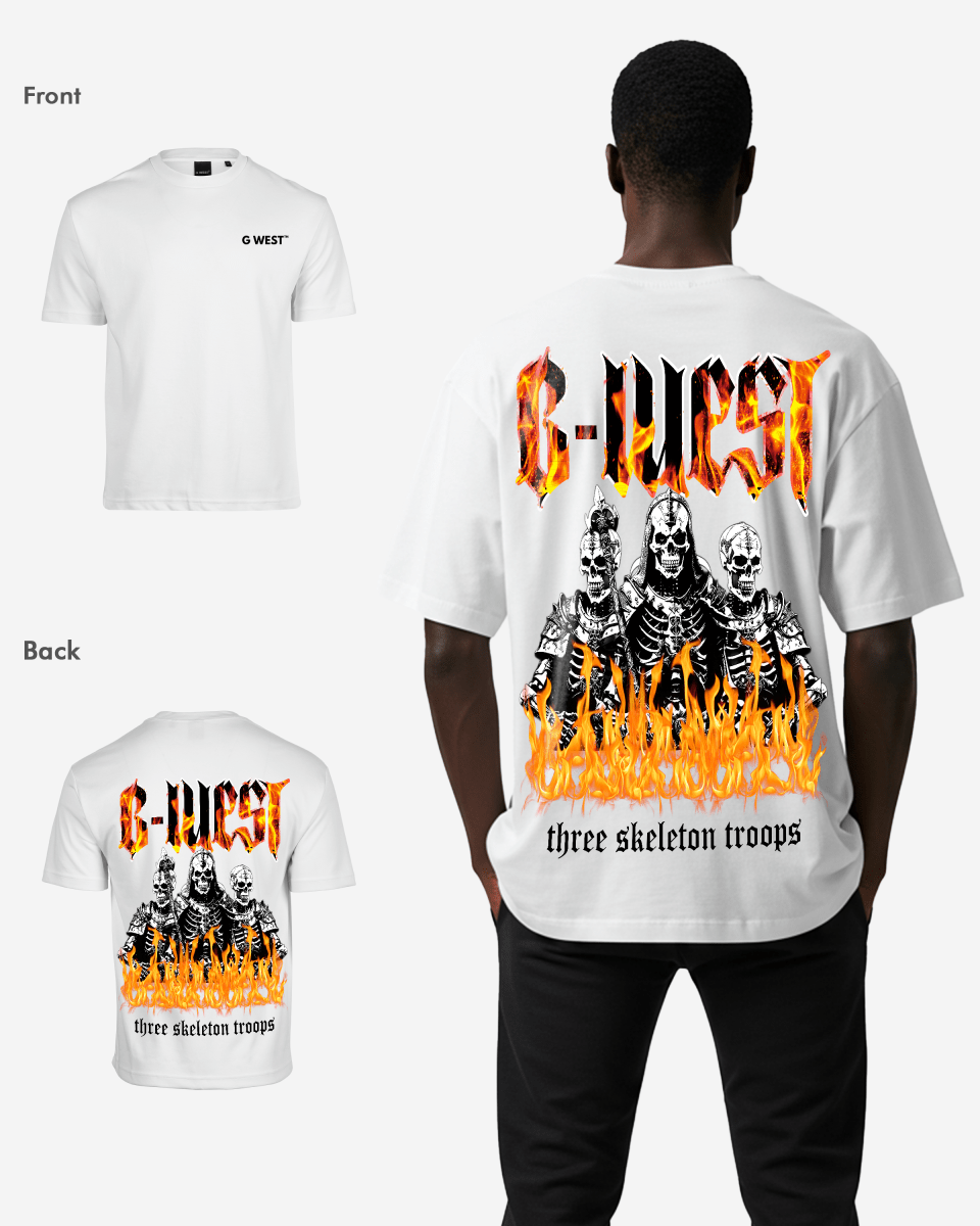 G West Oversized Tri Skeleton Tee - G West