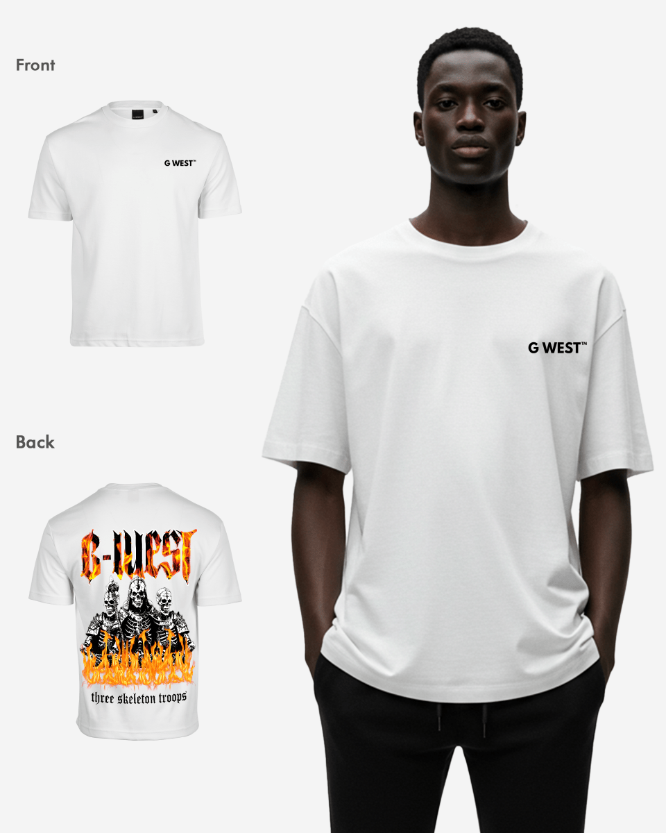 G West Oversized Tri Skeleton Tee - G West