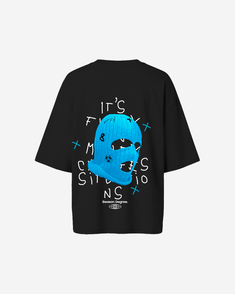 G West Oversized True Blue Ski Mask Oversized Tee - WOMEN - G West