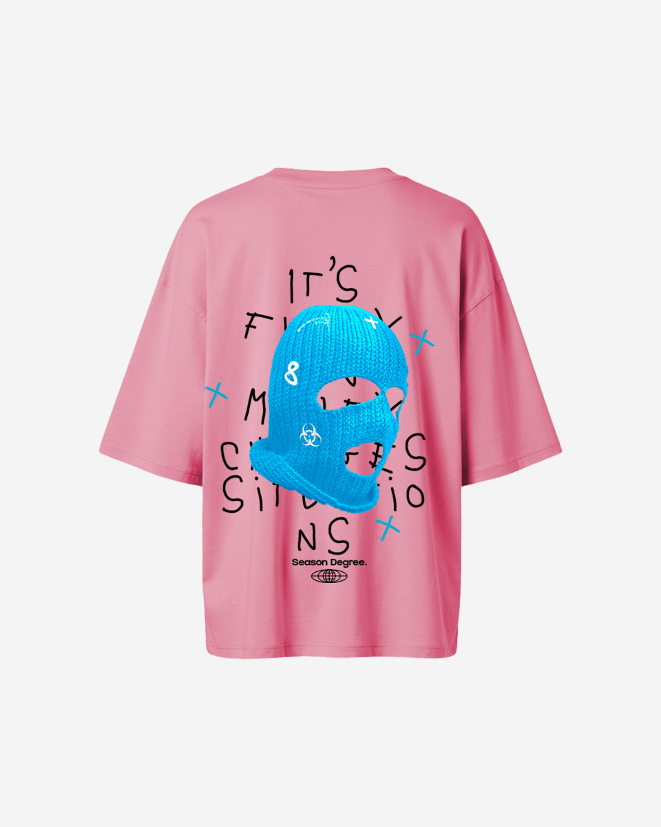 G West Oversized True Blue Ski Mask Oversized Tee - WOMEN - G West