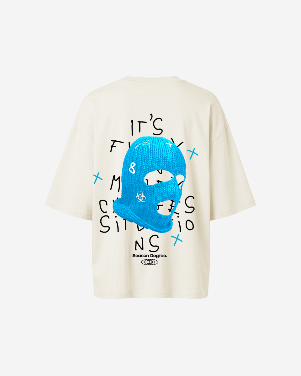 G West Oversized True Blue Ski Mask Oversized Tee - WOMEN - G West