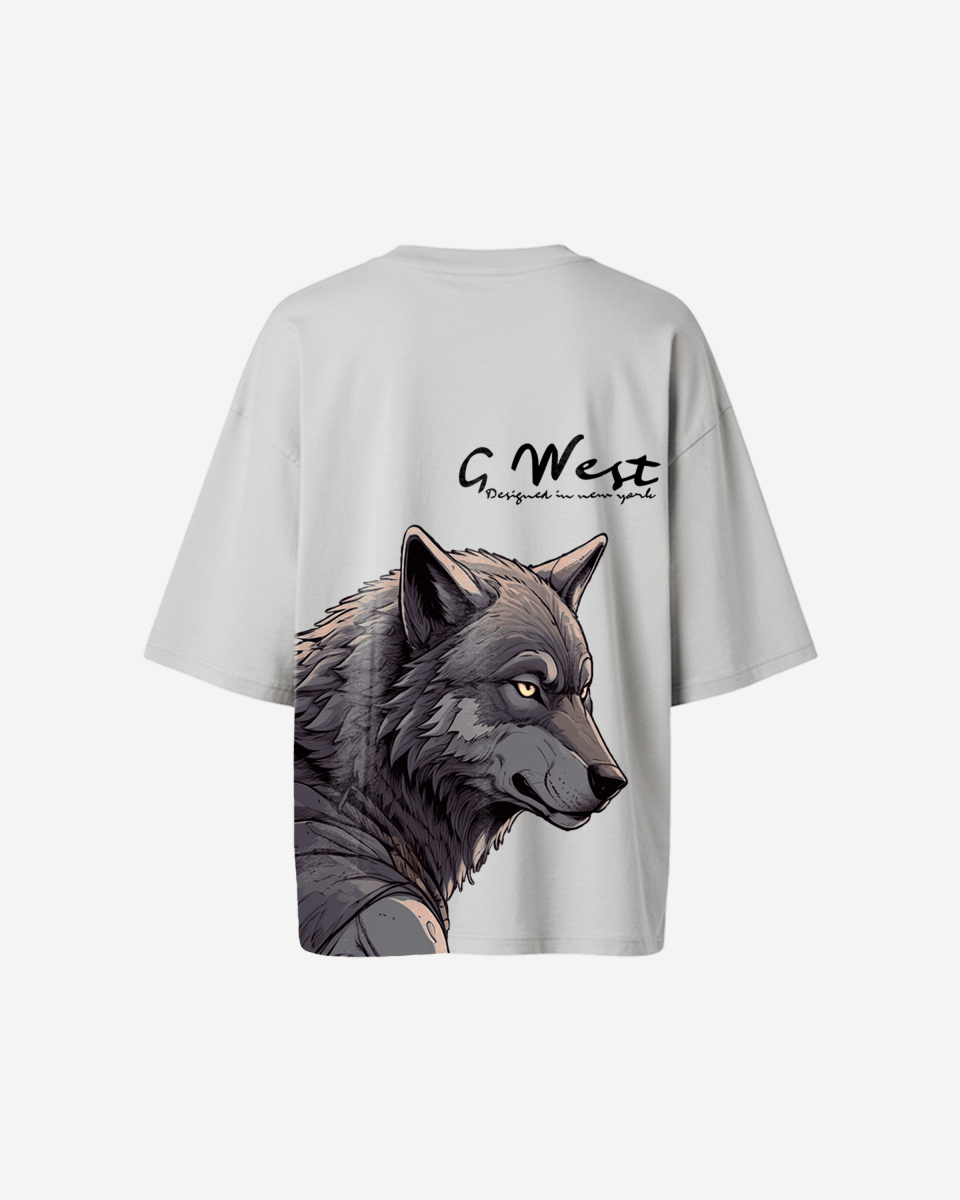 G West Oversized Wolf T Shirt - WOMEN - G West