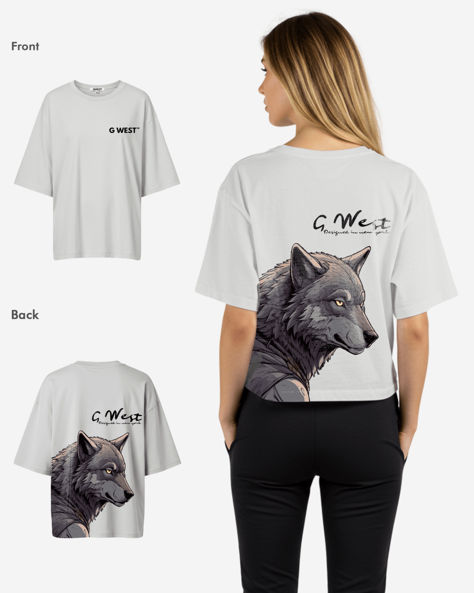 G West Oversized Wolf T Shirt - WOMEN - G West