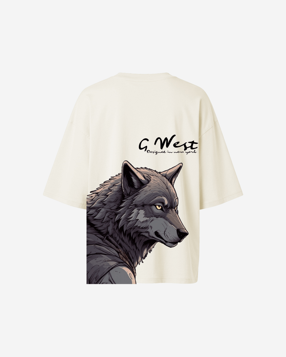 G West Oversized Wolf T Shirt - WOMEN - G West