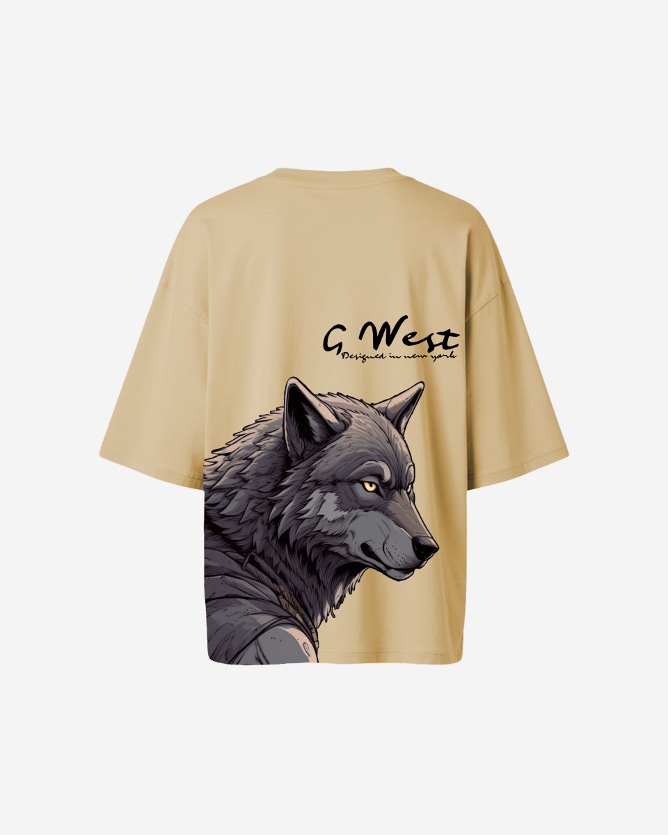 G West Oversized Wolf T Shirt - WOMEN - G West