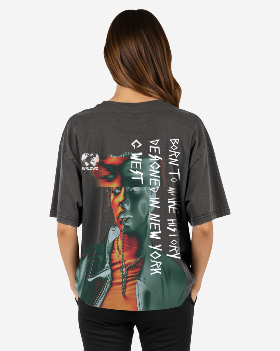 G West Oversized World Wide Chain Tee - WOMEN - G West