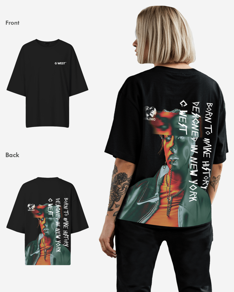 G West Oversized World Wide Chain Tee - WOMEN - G West