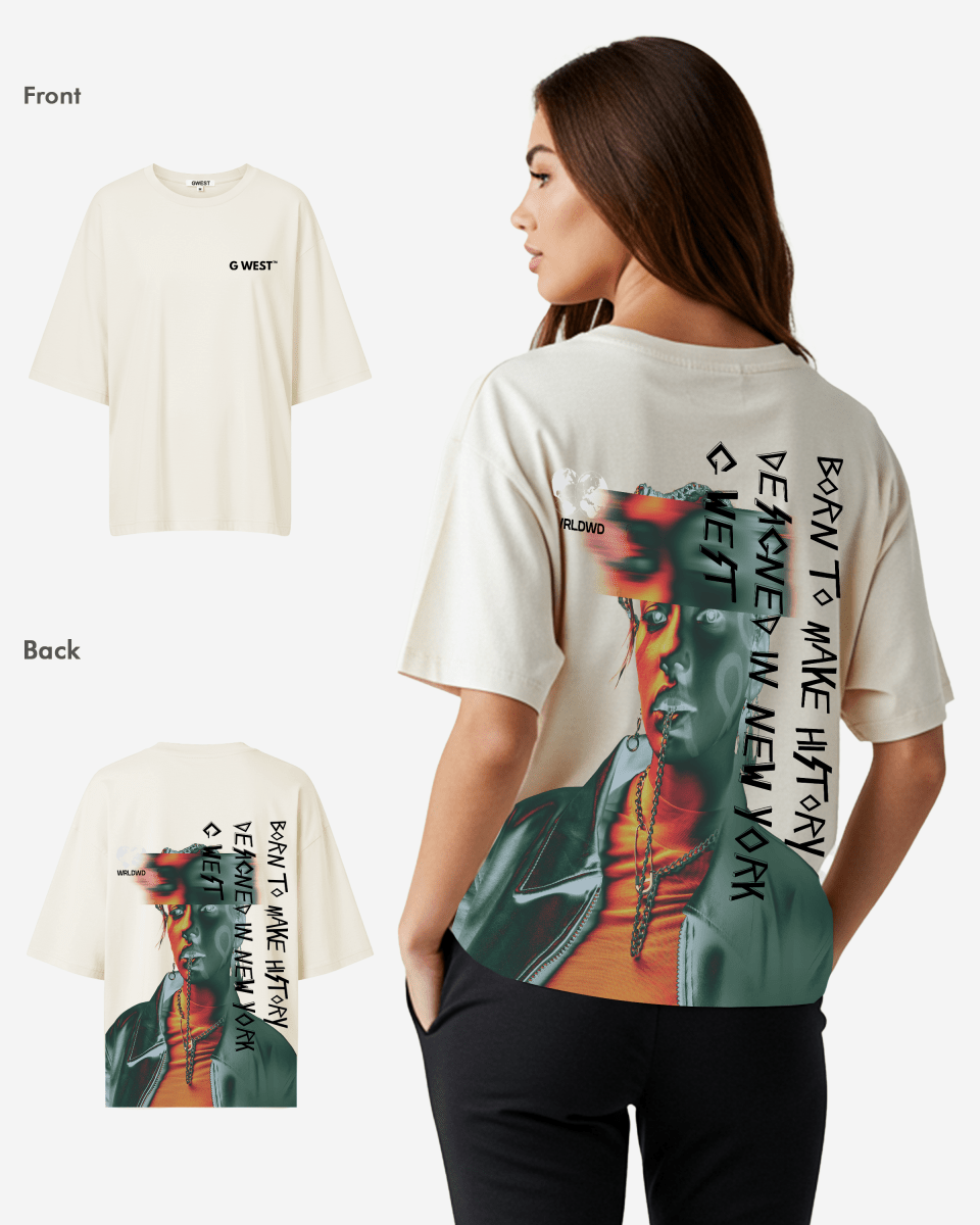 G West Oversized World Wide Chain Tee - WOMEN - G West