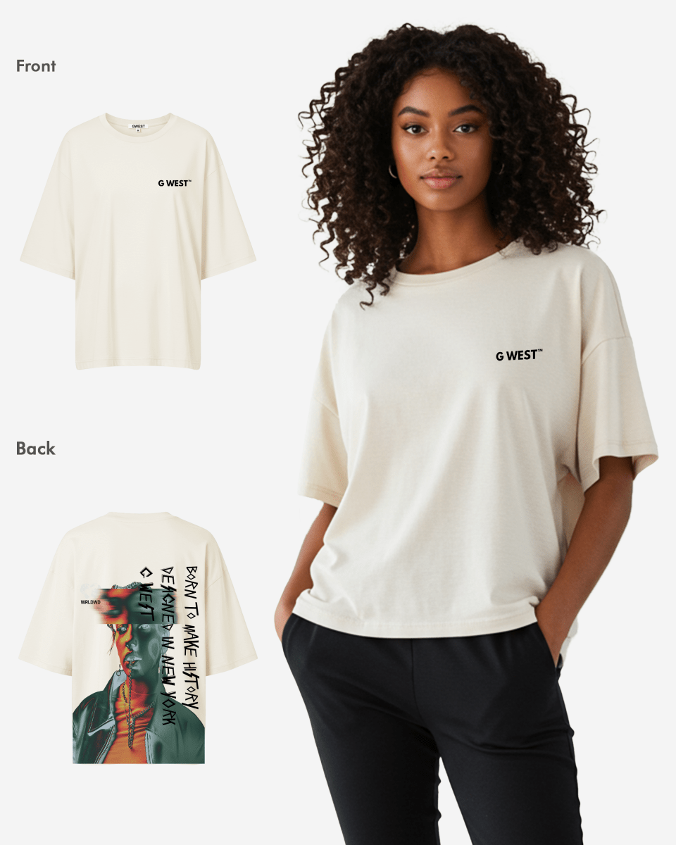 G West Oversized World Wide Chain Tee - WOMEN - G West