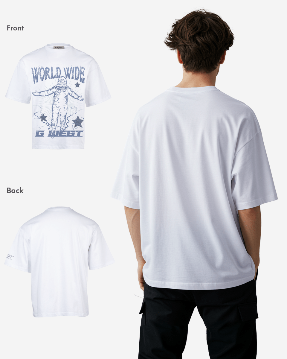 G West Oversized World Wide Star T Shirt - G West