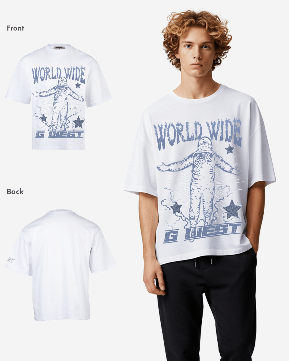 G West Oversized World Wide Star T Shirt - G West