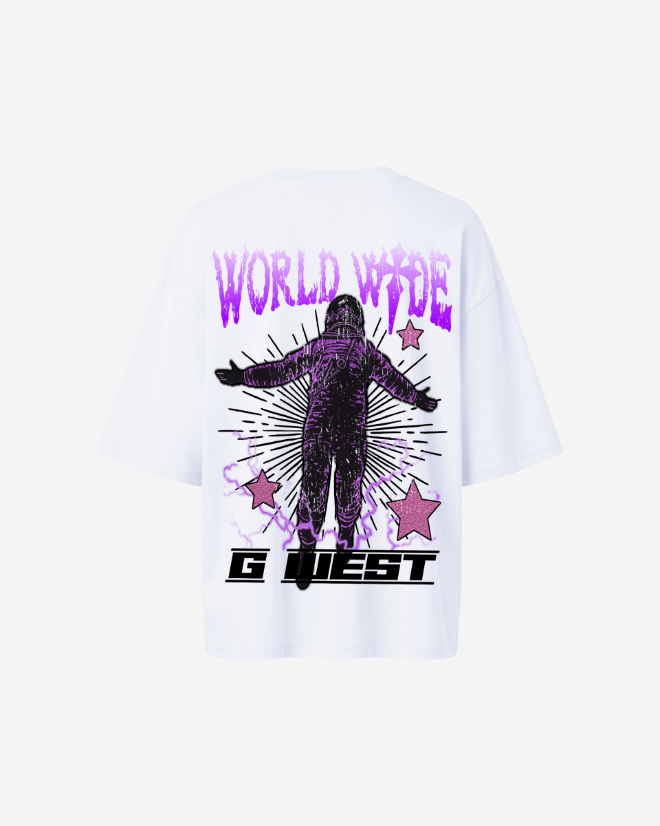 G West Oversized World Wide Star Tee - WOMEN - G West