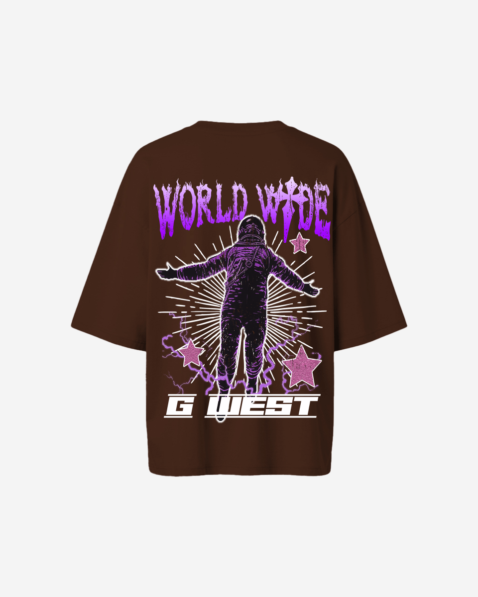 G West Oversized World Wide Star Tee - WOMEN - G West