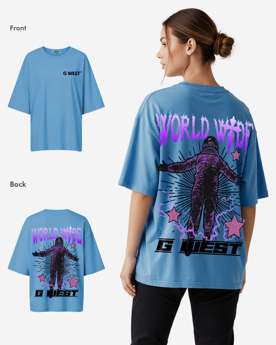 G West Oversized World Wide Star Tee - WOMEN - G West