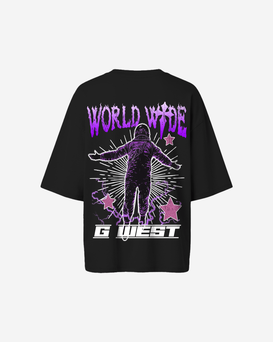 G West Oversized World Wide Star Tee - WOMEN - G West