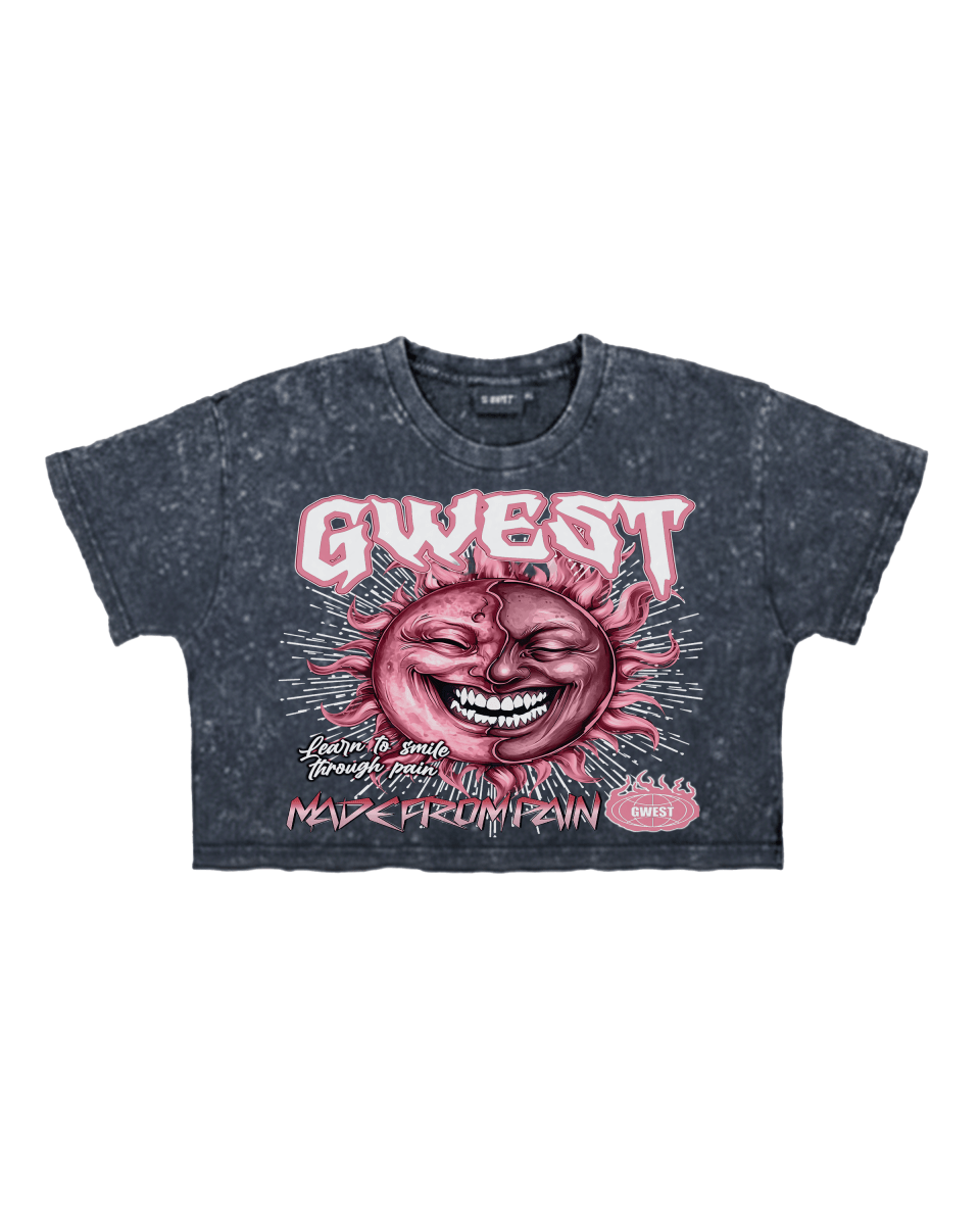 G West Pain & Peace Women's Crop T-Shirt - G West
