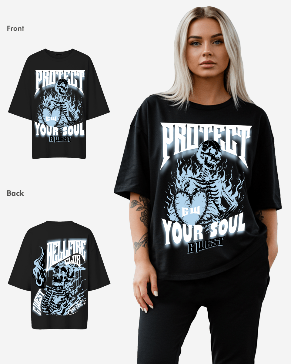 G West protect your soul Oversized tee - WOMEN - G West