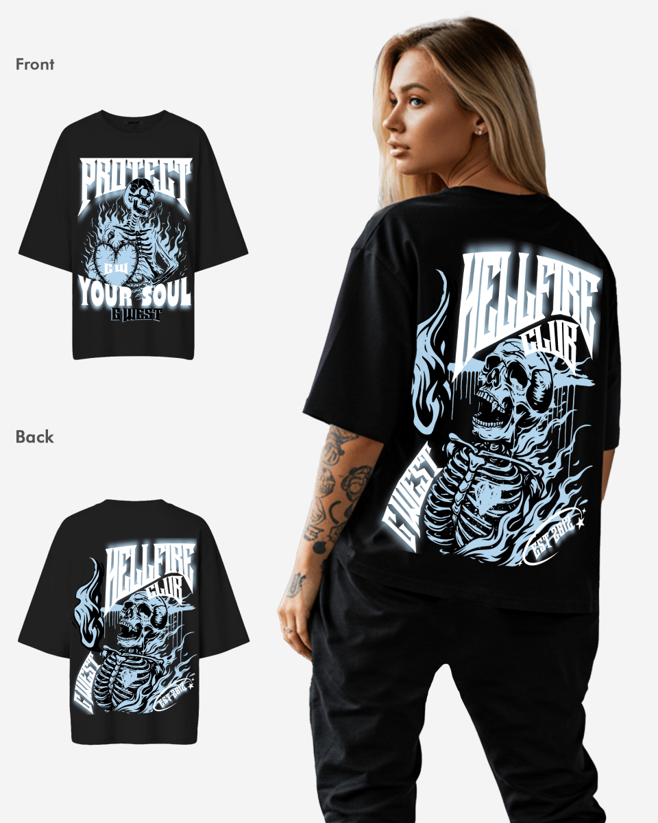 G West protect your soul Oversized tee - WOMEN - G West
