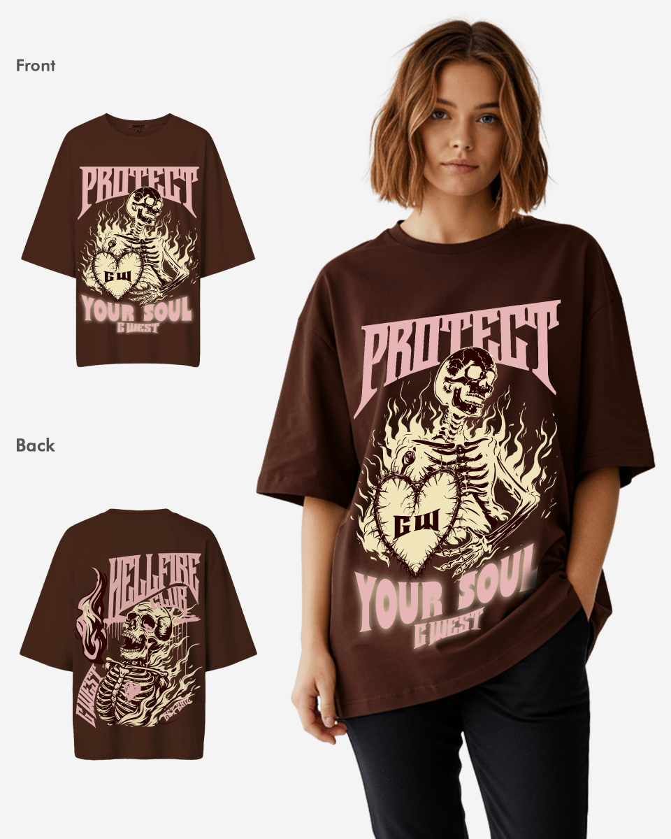 G West protect your soul Oversized tee - WOMEN - G West