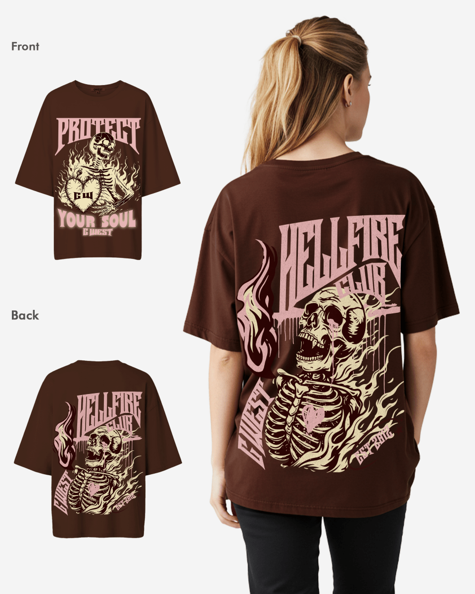 G West protect your soul Oversized tee - WOMEN - G West
