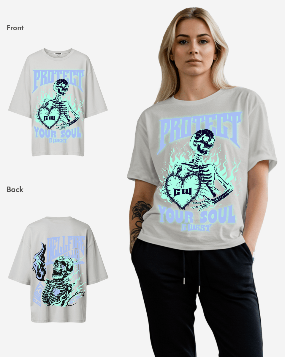G West protect your soul Oversized tee - WOMEN - G West
