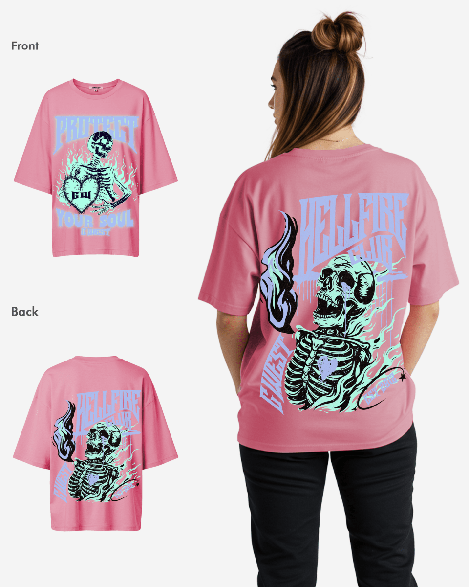 G West protect your soul Oversized tee - WOMEN - G West