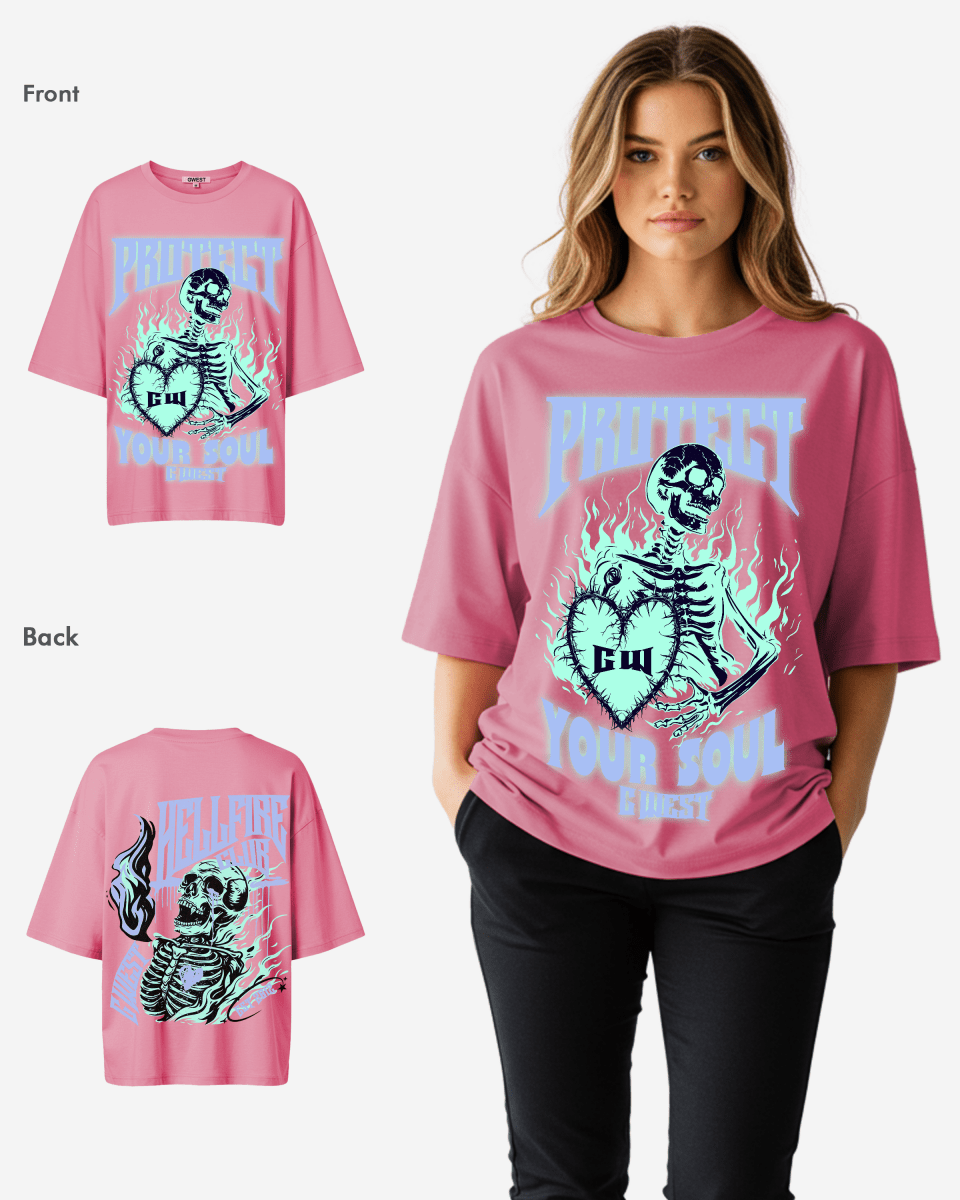 G West protect your soul Oversized tee - WOMEN - G West