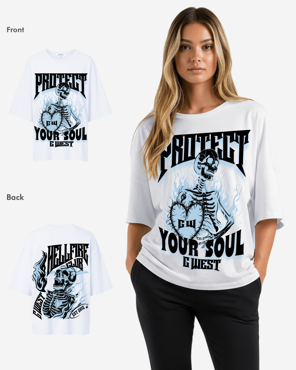 G West protect your soul Oversized tee - WOMEN - G West